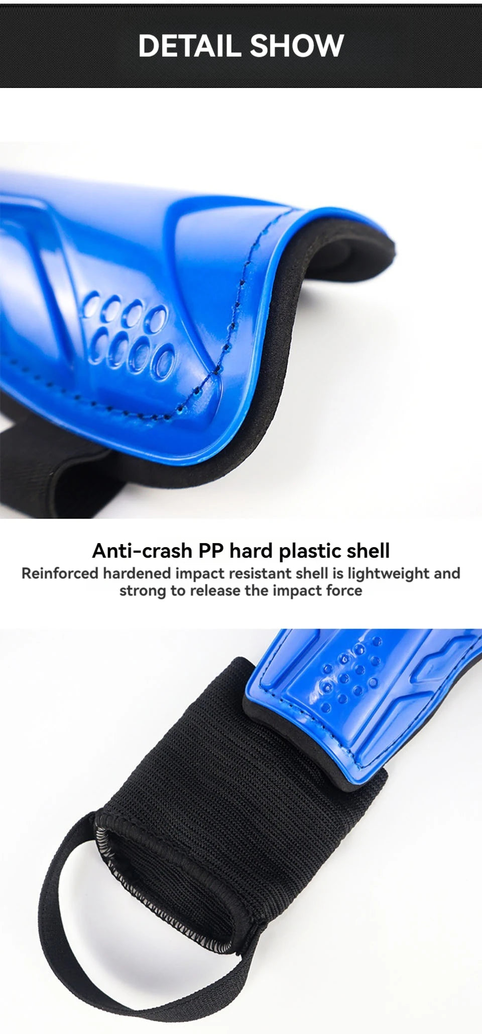 Impact Resistant Football Shin Pads with EVA and PP Material