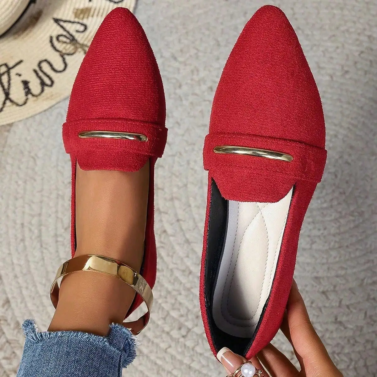 Loafers Flats Pointed Toe Casual Women Shoes New Comfortable Walking Mujer Zapatos:Wear-resisting - Buy online at  Vibe In Cart.