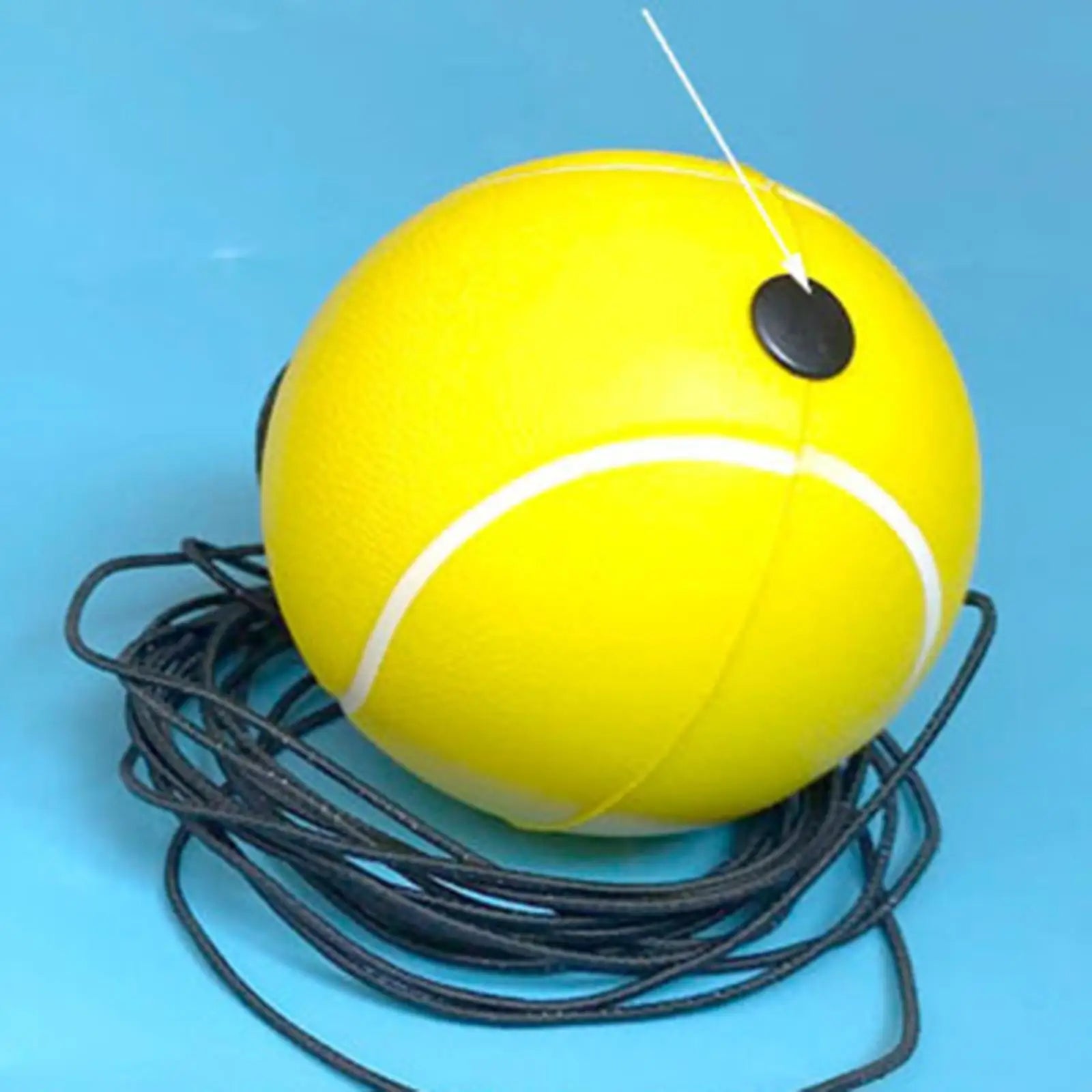Elastic Tennis Trainer Ball with Cord Sports Tool Exercise Equipment Tennis Trainer Ball 63mm Training Ball for Tennis Practice - Buy online at  Vibe In Cart.