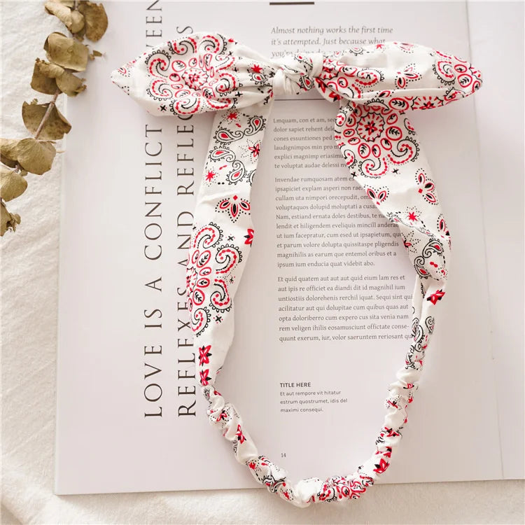 New Boho Women Soft Solid Print Headbands Vintage Cross Knot Elastic Hairbands Turban Bandanas Girls Hair Bands Hair Accessories - Buy online at  Vibe In Cart.