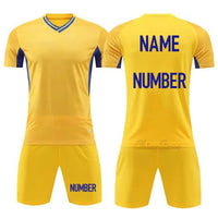 Unisex Short Sleeve Quick Dry Polyester Soccer Jersey Set