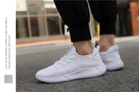 Men's Casual Sneakers Breathable Lace-Up Anti-Slip Shoes Size 39-50
