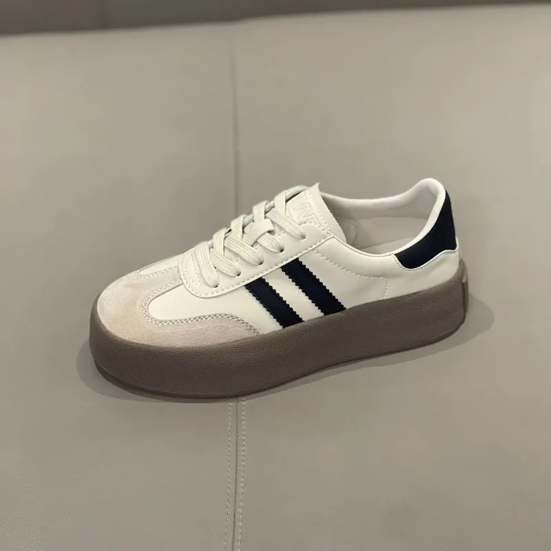 Spring and Autumn New Korean version Fashion Casual color Bock Thick sole Women's Versatile Comfortable Vulcanized Shoes 2025 - Buy online at  Vibe In Cart.