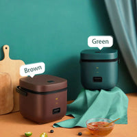 Mini Automatic Electric Rice Cooker with Steamer 1.2L for 1-2 People