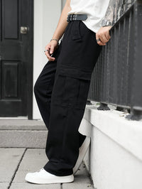 Men's multi pocket denim work pants straight leg denim pants - Buy online at  Vibe In Cart.