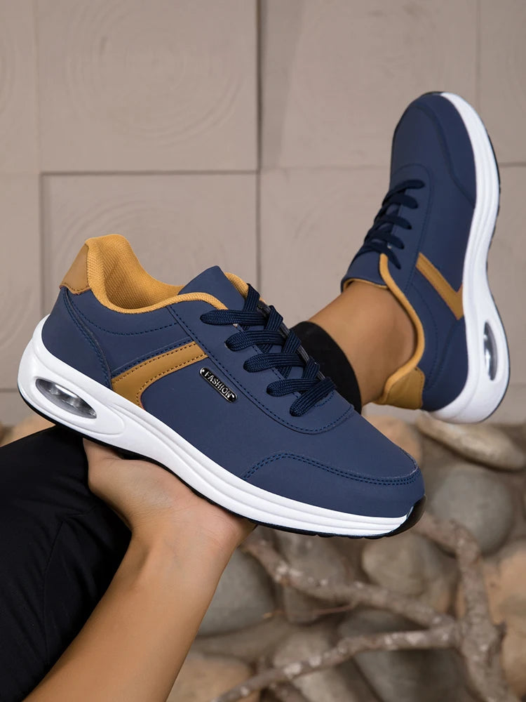 Men's Waterproof Non-Slip Casual Sports Shoes Lace-Up