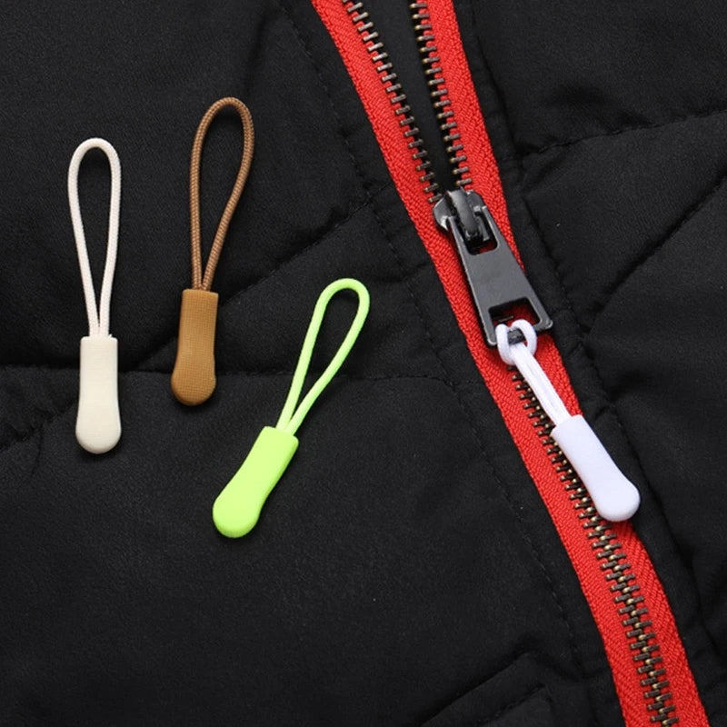 Set of 10 PVC Zipper Pull Replacement Clips for Bags