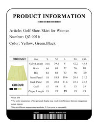 Golfist Golf New Style Short Pleated Skirt High Waist Asymmetrical Casual Gym Tennis Loose Mini Skirt With Shorts Golf Clothes