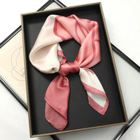 Women's 70x70cm Square Silk Scarf Shawl Headband