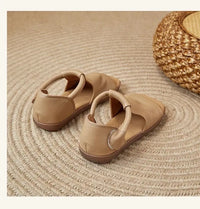 Women's Open-Toe Flat Sandals with Cross Strap & Adjustable Ankle Strap - Summer Casual Lightweight Walking Shoes for Women, Min - Buy online at  Vibe In Cart.