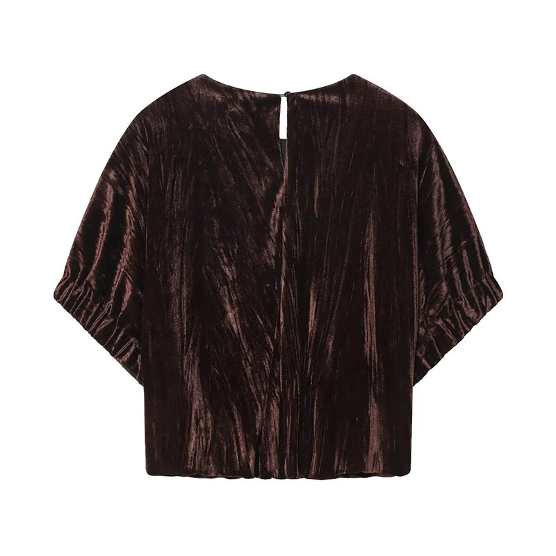 Women's Short Backless Polyester Vest Top with Slight Stretch