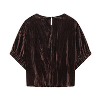 Women's Short Backless Polyester Vest Top with Slight Stretch