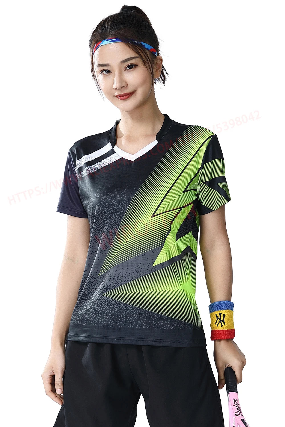 Women Table Tennis T-shirts Gradient Prints Badminton Sports Shirt Quick Dry Team Sportswear Tee Polyester Training Short Sleeve - Buy online at  Vibe In Cart.