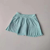 High Waisted Sports Short Skirt Summer New Style Cool Anti Glare Including Lined Shorts Fitness Yoga Quick Drying Pleated Skirt - Buy online at  Vibe In Cart.
