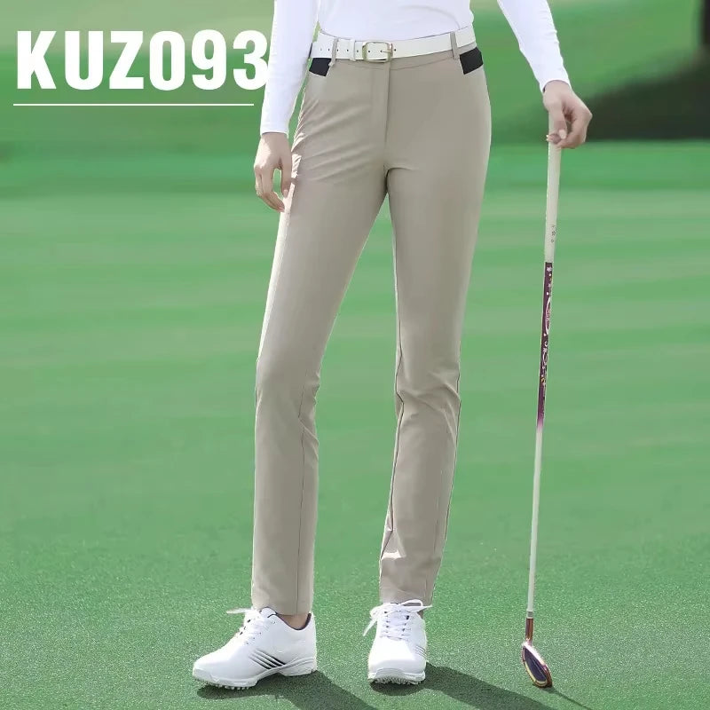 PGM Autumn Winter Ladies Golf Pants Women High Elasticity Sport Trousers Slim Fit Tennis Pants Warm Windproof Clothing KUZ093 - Buy online at  Vibe In Cart.