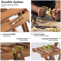 Wooden Plant Stand Holder 6 Tier Flower Pot Rack Corner Display Shelf for Indoor Outdoor - Buy online at  Vibe In Cart.