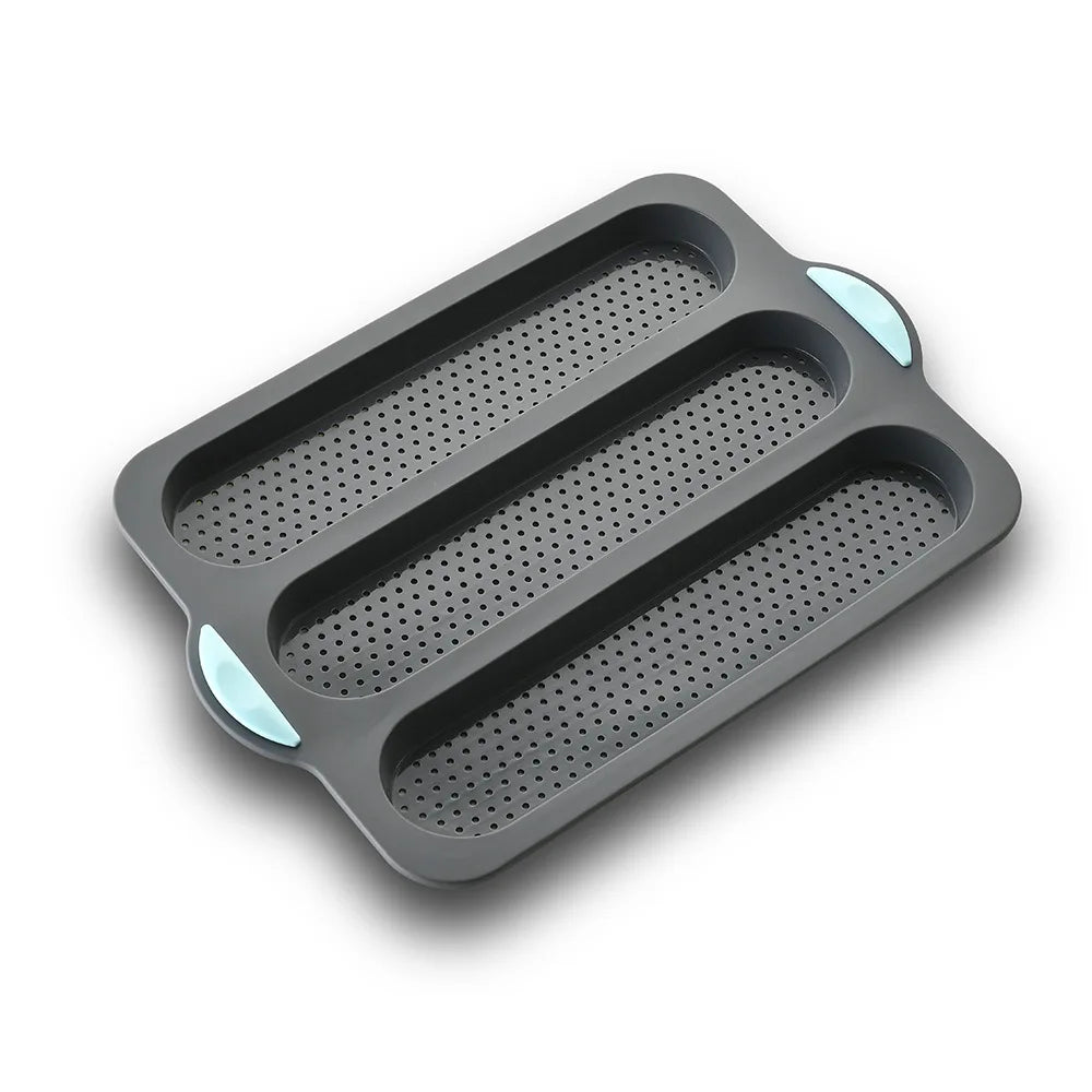 Silicone Baking Mold 3 & 8 grid Nonstick Loaf Pan Resistant Bakeware for Homemade Bread Sausage Roasting - Buy online at  Vibe In Cart.