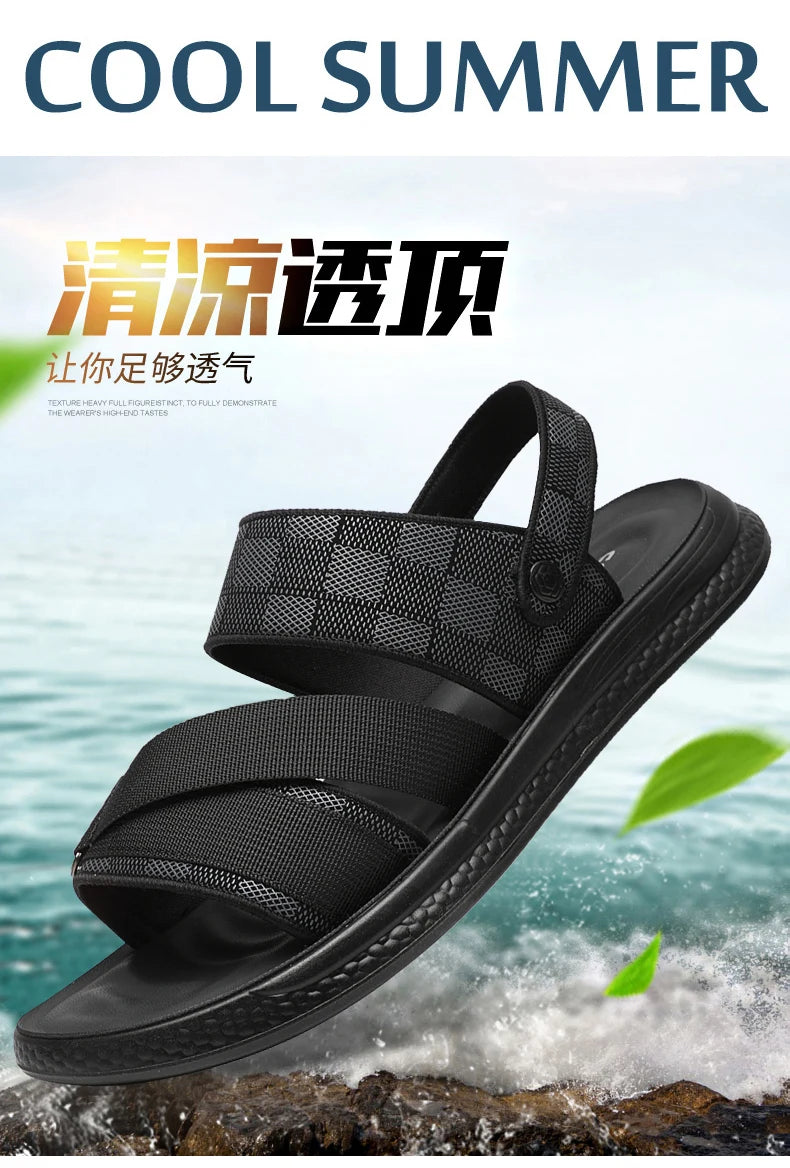 Men's high quality casual sandals summer outdoor waterproof anti slip soft sole comfort beach shoes fashion Lazy Driving slipper - Buy online at  Vibe In Cart.
