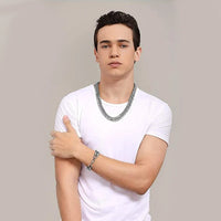 HNSP Stainless Steel LA Cuban Link Chain Silver Color Necklace For Men Jewelry 8/10/12/14MM Width Hip Hop Punk Accessories - Buy online at  Vibe In Cart.