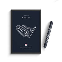 Unframed Imola And Monaco Race Track Canvas Poster