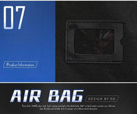 Nylon Single Layer Foldable Golf Aviation Bag with Pulley in Black