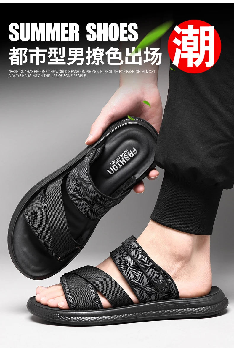 Men's high quality casual sandals summer outdoor waterproof anti slip soft sole comfort beach shoes fashion Lazy Driving slipper - Buy online at  Vibe In Cart.