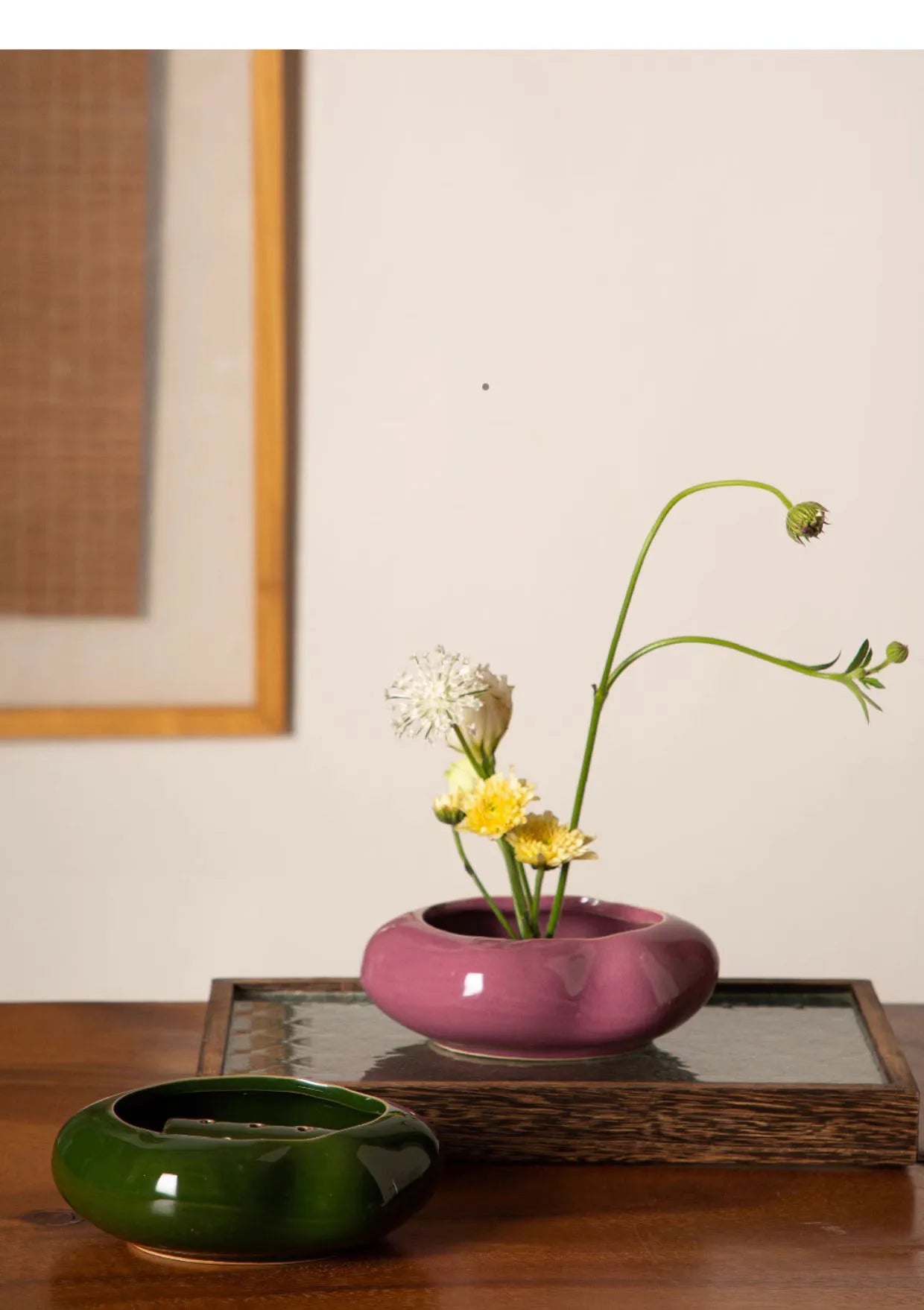 Simplicity Lotus Seedpod Ceramic Vase Artificial Flower Decorative Flowers Pots Desk Decoration Floral Arrangement Modern Decor - Buy online at  Vibe In Cart.