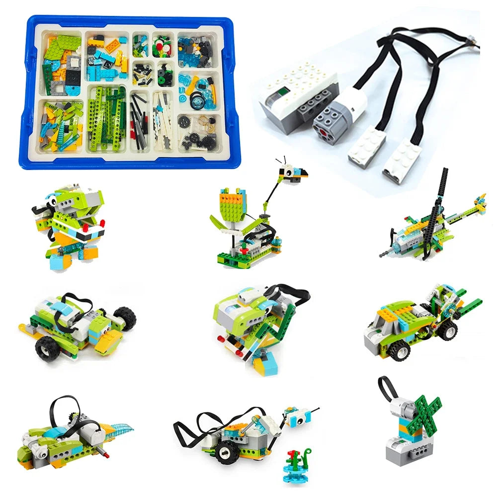 Educational Programmable Robot Building Blocks Set, 280 Pieces, 43x31x9cm