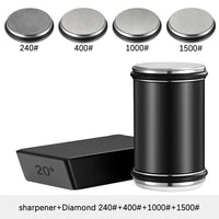 Rolling Knife Sharpener Double Sided Diamond Sharpening Stone 15/20° Degree Magnetic Angle Roller Sharpening for Kitchen Knives - Buy online at  Vibe In Cart.