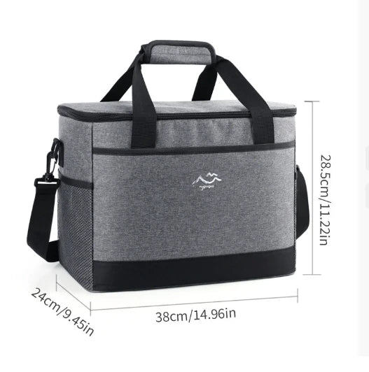 Rectangular Oxford Insulated Lunch Bag for Outdoor Use