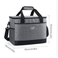 Rectangular Oxford Insulated Lunch Bag for Outdoor Use