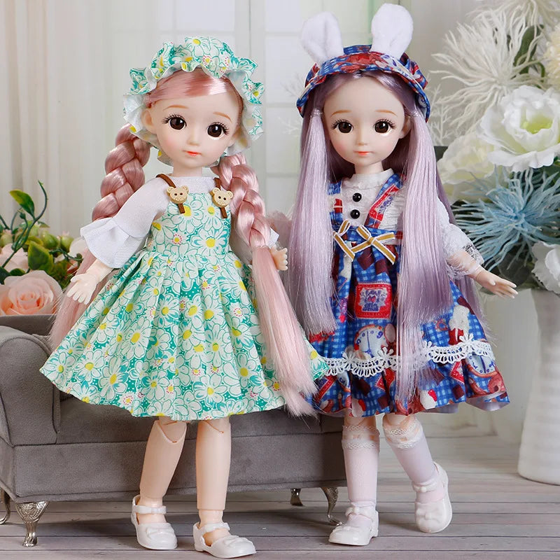 BJD Doll and Clothes Multiple Removable Joints 30cm 1/6 3D Eyes Doll Girl  Dress Up Birthday Gift Toy - Buy online at  Vibe In Cart.