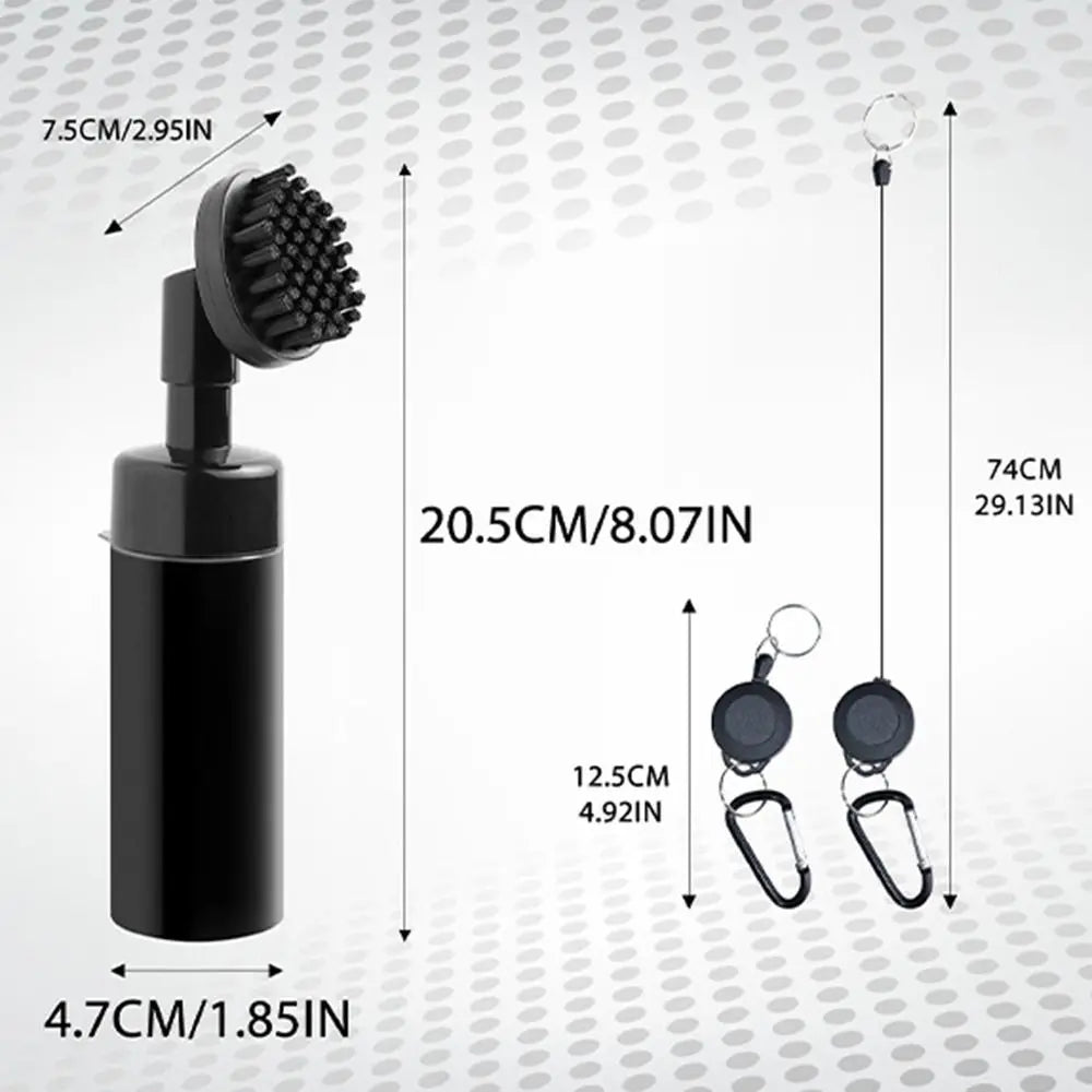 Golf Club Groove Cleaning Brush with Leakproof Water Reservoir and ABS Material