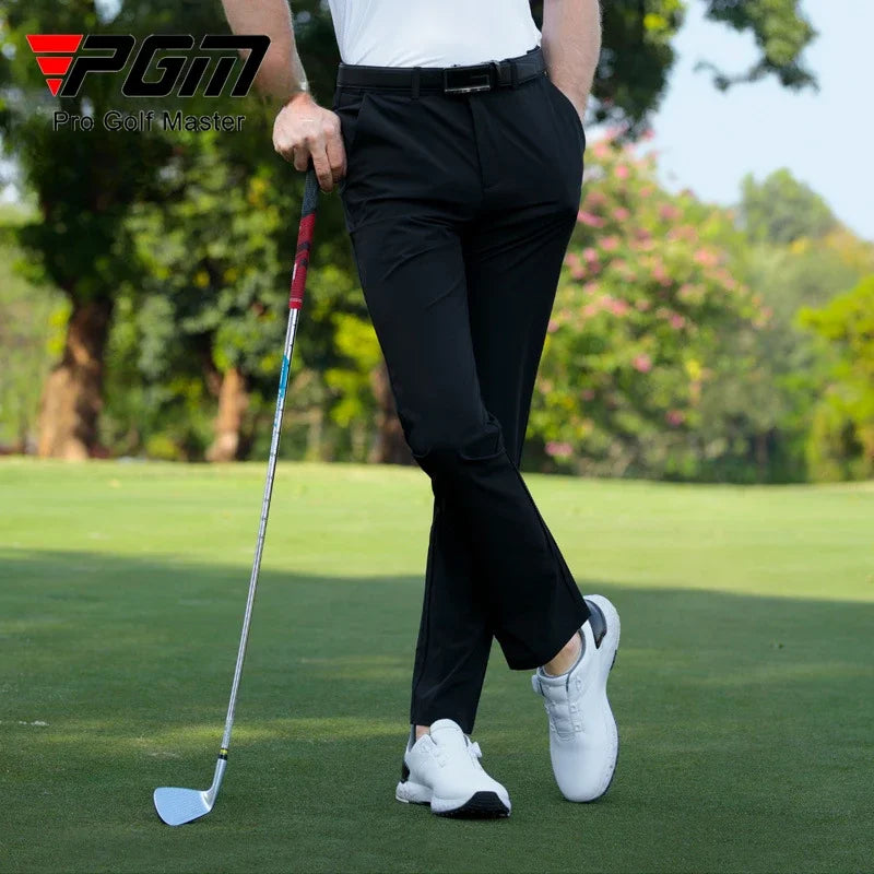 Men's Full Length Spring Summer Golf Pants in Nylon and Elastane