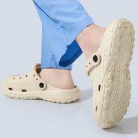 Women and Men's Hole Shoes Summer Non-Slip Outdoor Sandals Closed Toe Shit Feeling Beach Slippers Thick Bottom Soft Bottom - Buy online at  Vibe In Cart.