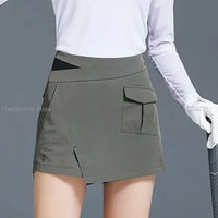 Love Golf Skirt Ladies Quick-Drying Slim Shorts Korea High Waist Golf Women's Skirts Irregular Leisure Skort Female Sports Wear