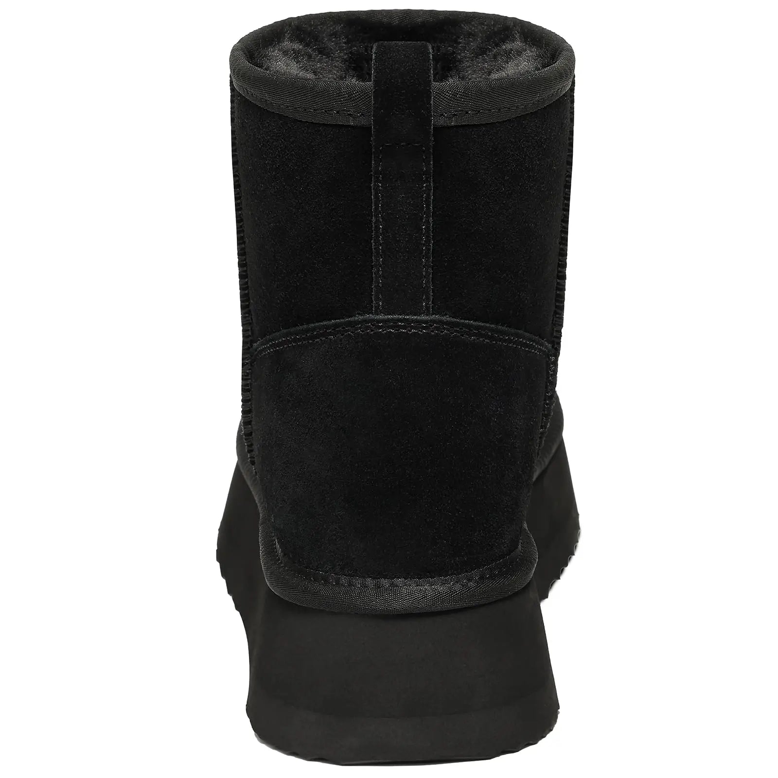 Women's Fluffy Suede Ankle Snow Boots with Thick Sole