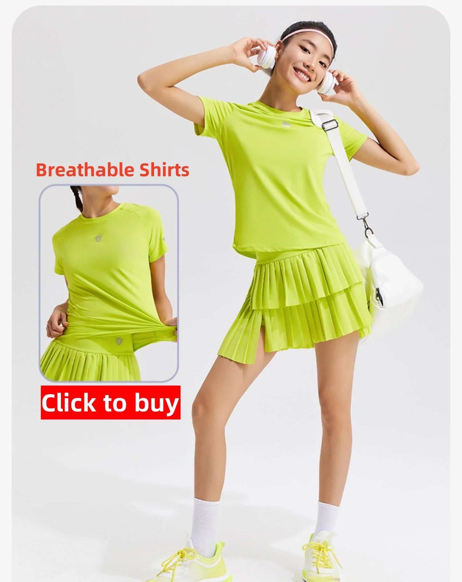 Women Sports Mini Pleated Skirt Golf Tennis Skirts With Pocket Double Layer Gym Fitness Running Yoga Athletic Workout Skort - Buy online at  Vibe In Cart.