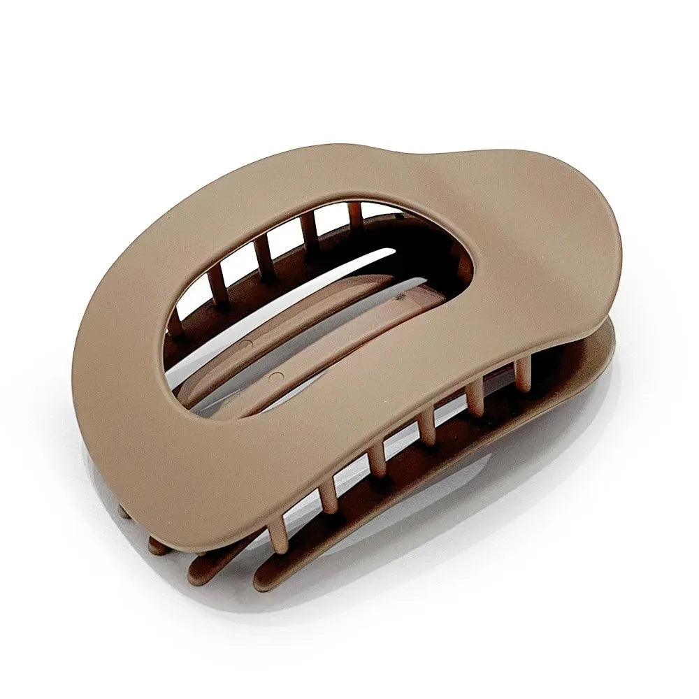 PC Hair Claw Clip for Women New Design Leopard Matte Curved Flat Styling Barrettes Acrylic Lying Down Hair Accessories - Buy online at  Vibe In Cart.