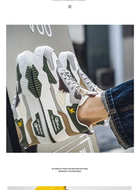 2024 Autumn New Casual Sports Shoes Men's Leather Low-Top Fashion Trend Easiest for Match Running Shoes Men's Skateboard Shoes Suitable for Outdoor Sports - Buy online at  Vibe In Cart.