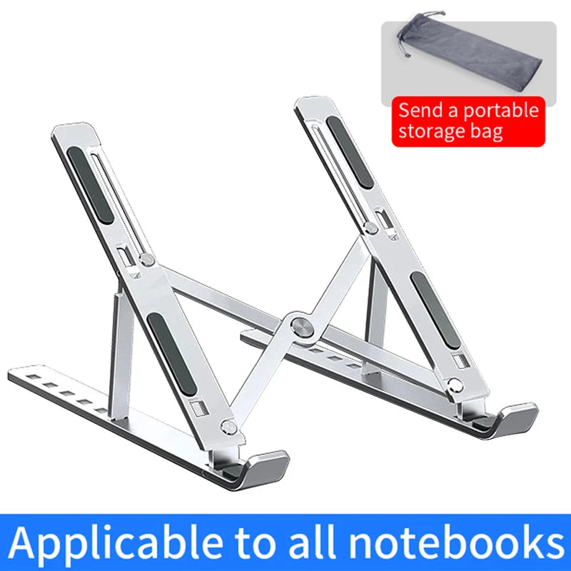 Adjustable Aluminum Alloy Laptop Stand Foldable Portable