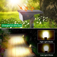 1/2/4PCS Solar Power Light Adjustable Light Temperature Solar Garden Light outdoor IP65 Solar Lamp Super Bright Solar Spotlight - Buy online at  Vibe In Cart.