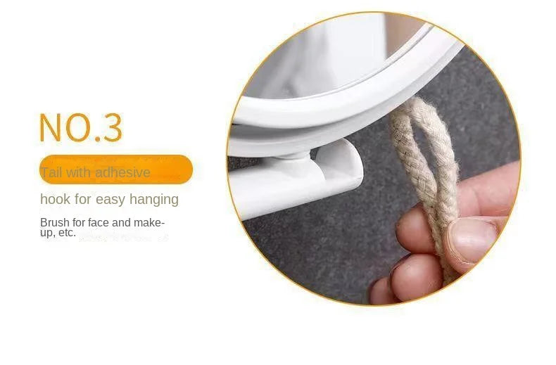 Wall Mirror Folding Arm Extend Bathroom Mirror Without Drill Swivel Bathroom Mirror Suction Arm Double Side Cosmetic Makeup - Buy online at  Vibe In Cart.