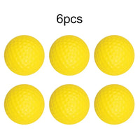 Yellow Plastic Golf Balls for Indoor Outdoor Practice, 2-10 Pack