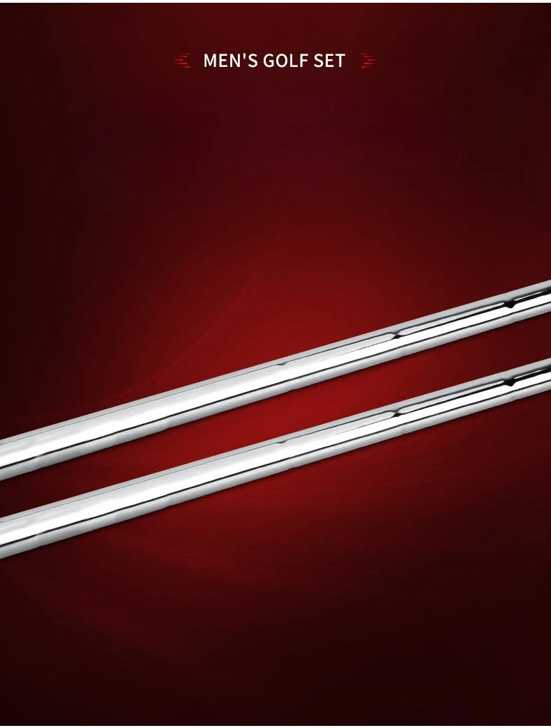 Men's Right-Handed Golf Putter with Aiming Line in Black and Red