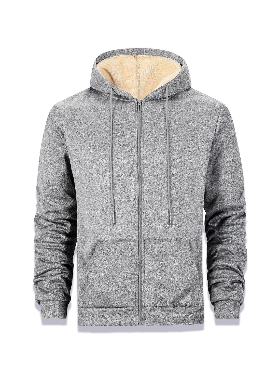 Winter Thick Fleece Zipper Hoodies Thicken Warm Jackets Long Sleeve Sweatshirts Casual Sports Fleece Black Coats Hooded Men Coat - Buy online at  Vibe In Cart.