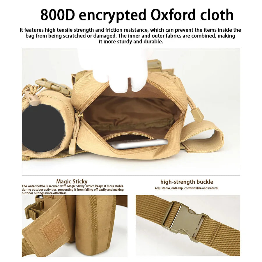 Multi-sport water bottle waist bag is detachable and suitable for outdoor sports such as mountaineering, camping, and hiking - Buy online at  Vibe In Cart.