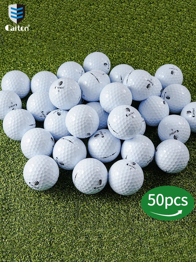 Caiton 50pcs 3-Layer Golf Balls - 332 Dimple, Max Distance, Spin Control, Durable, Accurate - Ideal for Training & Play - Buy online at  Vibe In Cart.