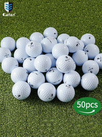 Caiton 50pcs 3-Layer Golf Balls - 332 Dimple, Max Distance, Spin Control, Durable, Accurate - Ideal for Training & Play - Buy online at  Vibe In Cart.