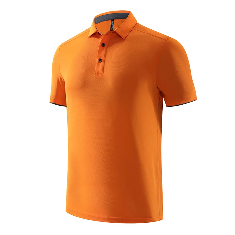 Men's Quick Dry Polyester Polo Shirt for Sports and Golf